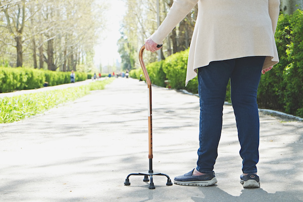 Atlanta nursing home resident wandering outside the facility.